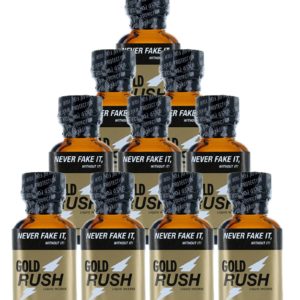 Pack 10 poppers Gold Rush 24 ml Poppers Rush