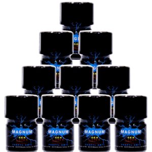 Pack de 10 Poppers Sexline Magnum Bleu Sex Line